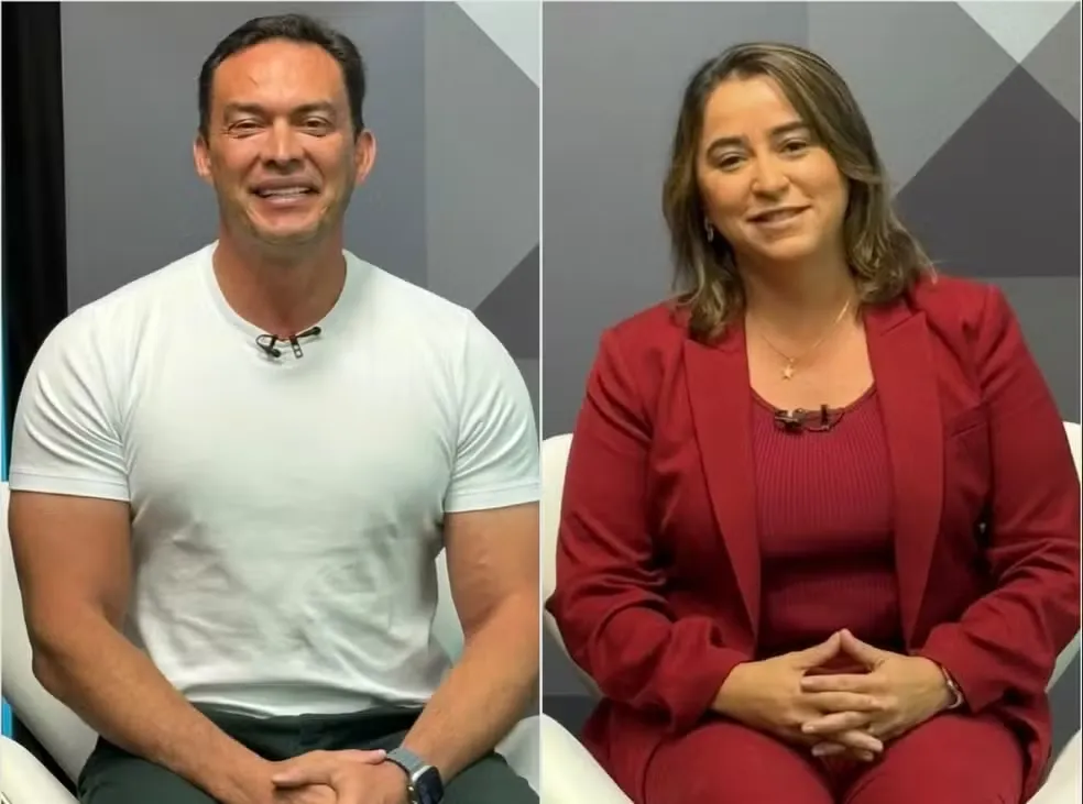 Styvenson Valentim (Podemos) e Samanda de Lula (PT) são eleitos senadores pelo Rio Grande do Norte — Foto: Inter TV Cabugi